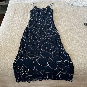 Madewell Blue and White Patterned Dress